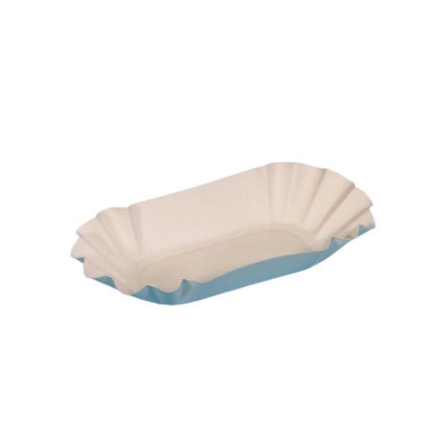 1000 Pappschalen Currywurst Pommes Imbissschalen 14x22x3,7cm BIO3 weiß Frischfaser fettdicht