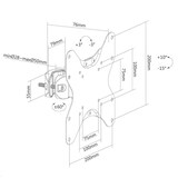 thumbnail of Neomounts FL40-430BL12 Monitor Rohrhalterung 1 Drehpunkt 23-42 Zoll