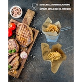 thumbnail of Einschlagpapier fettabweisend 25x25 cm Braun – 100 Blatt | FRITZTOWN® DELI Paper | Burgerpapier | Sandwichpapier  |  Verpackungspapier Lebensmittel