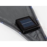 thumbnail of Schaduwdoek met 107 leds, waterafstotend, 3.6 x 3.6 x 3.6 m, 160 g/m², IP44, zonne-energie, polyester, driehoek, antraciet