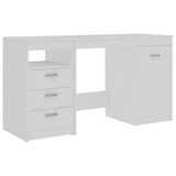 thumbnail of Bureau Blanc 140x50x76 cm Bois d’ingénierie Modèle Atlas Office Panorama