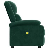 thumbnail of vidaXL Massagesessel Dunkelgrün Samt