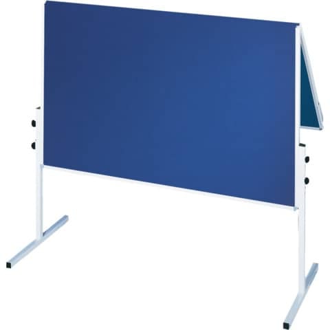 Moderatorentafel X-tra!Line, klappbar, Filz/Filz, Aluminiumrahmen, 1200 x 1500mm, blau