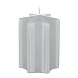 thumbnail of Sternkerzen Silbergrau 6 x Ø 6 cm, 8 Stück