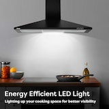 thumbnail of CIARRA A++ 370 m³/h Aspiratore 90 cm Cappe da parete Piramide Aspiratore 3 livelli VMB9201