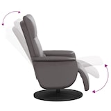 thumbnail of vidaXL Massagesessel mit Fußteil Grau Kunstleder