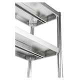 thumbnail of Helloshop26 - Professionele roestvrijstalen keukenplank 4 planken 120 x 48 cm max. 600 kg 3614119