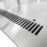 thumbnail of Romux® Vitrine Réfrigérée Pâtisserie Carrée sur Pied avec 2 Étagères Blanche 410 Litres Ventilée | Vitrine en Verre Droit