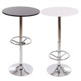 thumbnail of Tavolo bar Tavolo bistrot Tavolo reception Bari con poggiapiedi Ø60cm ~ nero