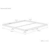 thumbnail of Extra großes und niedriges Futonbett 200x200 Holzbett Esche lackiert V-60.47E-20 Rollrost inkl.