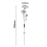 thumbnail of LED-Solar-Erdspieß "Blume" h:79cm rose