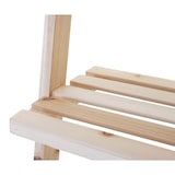 thumbnail of Estantería Escalera HWC-B59, Estantería Lavandería Papelera Estantería de Madera Estantería de Baño Estantería Escalera, Abeto 152x41x35cm 39l