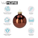 thumbnail of WellHome - Set di 16 palline di Natale marroni Ø3,5 cm - Lucide e opache