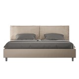 thumbnail of ityhome Letto matrimoniale king size contenitore imbottito 200x200 similpelle tortora Antea Large