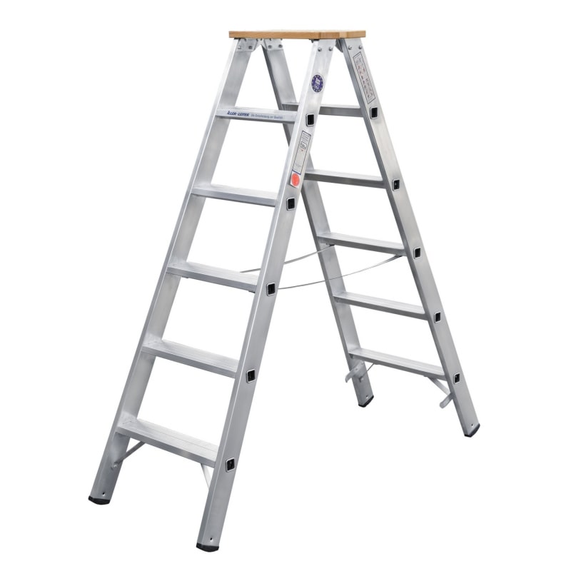 ILLER-LEITER Stufenstehleiter beidseit. 51705