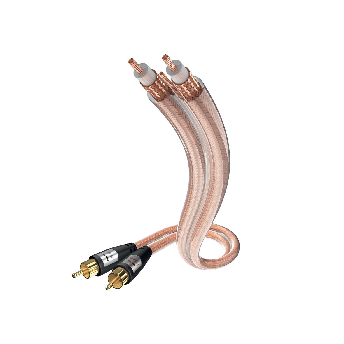 Inakustik 00304107 Audio-Kabel 0,75 m RCA Transparent