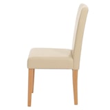 thumbnail of Lote de 4 Silla de comedor Silla de cocina Littau ~ Imitación cuero, patas crema claro