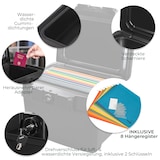 thumbnail of HMF 250453 Feuerfeste Wasserdichte Dokumentenbox für Hängeregister, DIN A4, 44,5 x 34 x 33 cm, Schwarz