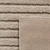 thumbnail of Carpetsale24 Wohnzimmer Teppich Rund 80 cm Beige Hochflor Skandi Boho Karo Design Hoch-Tief Effekt Weicher Flauschig Pflegeleicht  für beistelltisch