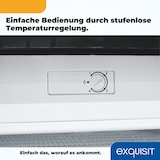 thumbnail of Exquisit Gefrierschrank GS81-051C schwarz | Nutzinhalt: 85 L | 4-Sterne-Gefrieren | Standgerät