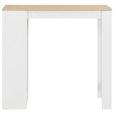 thumbnail of Helloshop26 - Mesa alta de bar/bistrô com prateleira branca 110 cm 0902052