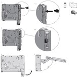 thumbnail of Hochschwenkbeschlag Weiß LF 3500-5200 Drucköffner Klappenbeschlag Klappenlift
