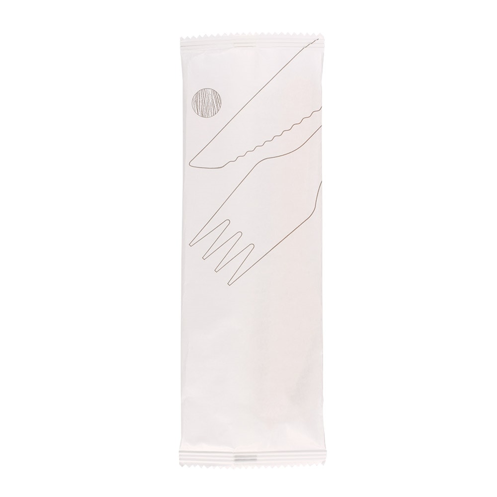 Garcia de Pou Set 2/1 Forchetta, Coltello 'Makan'  16 Cm Naturale Legno (100 Unità)