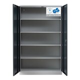 thumbnail of PROREGAL Stahlschrank BEE mit 8 verzinkten Fachböden | HxBxT 195x120x42cm | Grau-Anthrazit | Werkstattschrank Werkzeugschrank Aktenschrank