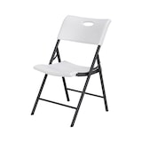 thumbnail of Chaise pliante empilable - blanche - LIFETIME - par 4