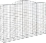 thumbnail of vidaXL Gabionen mit Hochbogen 5 Stk. 300x50x200/220cm Verzinktes Eisen