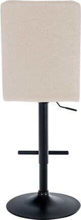 thumbnail of Barhocker Peking Stoff creme/schwarz