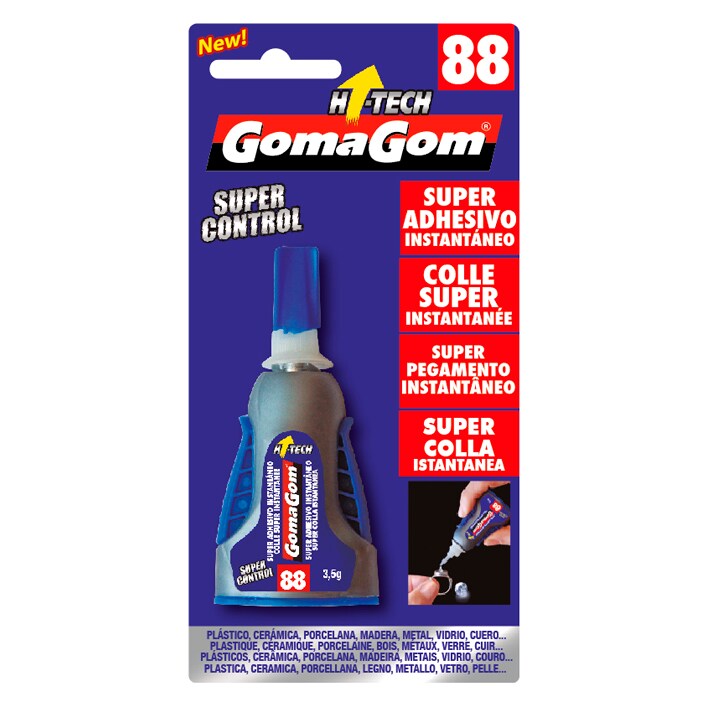 Cola 15521 - Gomagom Nº88 Blister Cola de Cianocrilato com Aplicador 3,5gr - 12 unidades