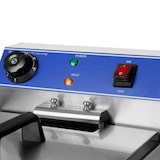 thumbnail of VERTES Friteuse Friteuse Roestvrij Staal 10L (3000W, 230V, koude zone principe, temperatuur traploos regelbaar 50-250°C, aftapkraan, frituurmand)