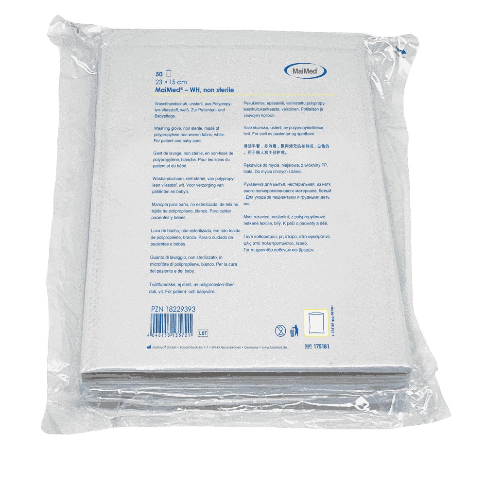 MaiMed® – WH Waschhandschuh, 60g/qm