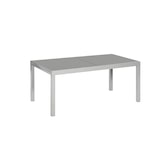 thumbnail of Merxx Semi Ausziehtisch, 200 (300) x 110 cm, Aluminium/Glas, Silber