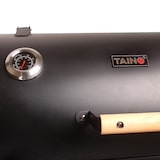 thumbnail of TAINO YUMA Massiver Smoker BBQ Grillwagen Holzkohle-Grill 90kg 3,5mm Offset