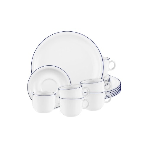 Seltmann Weiden Compact Blaurand Kaffeeservice 18tlg.