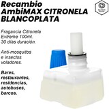 thumbnail of Recambio Ambimax Ambientador Citronella Extrem 100ml 30 días duración, 150m2 de cobertura intensa, antimosquitos. (NO INCLUYE APARATO)