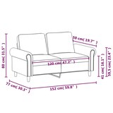 thumbnail of vidaXL 2-Sitzer-Sofa Schwarz 120 cm Samt