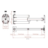 thumbnail of Novus SKY 10N TV Wandhalter für Wohnmobil arretierbar 250mm