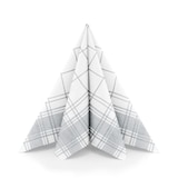 thumbnail of Mank Serviette Airlaid Nadeem in Grau, 40 x 40 cm, 50 Stück - Leinenstruktur Gitterstreifen Linien