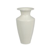 thumbnail of Metallvase 23x12cm Eisen Blumenvase Tischvase Metall Vase Tischdeko Hochzeitsdeko Geschenk Dekovase Kragenvase elegant Weiß