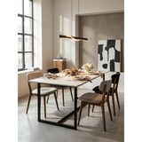 thumbnail of Esszimmertisch 180x90x76 cm Küchentisch Weiß in Marmor-Optik Modern, Esstisch Groß, Speisetisch Rechteckig, Tisch Esszimmer mit