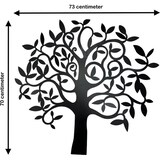thumbnail of Wanddecoratie Metalen boom - Zwart - 73 cm breed x 70 cm hoog