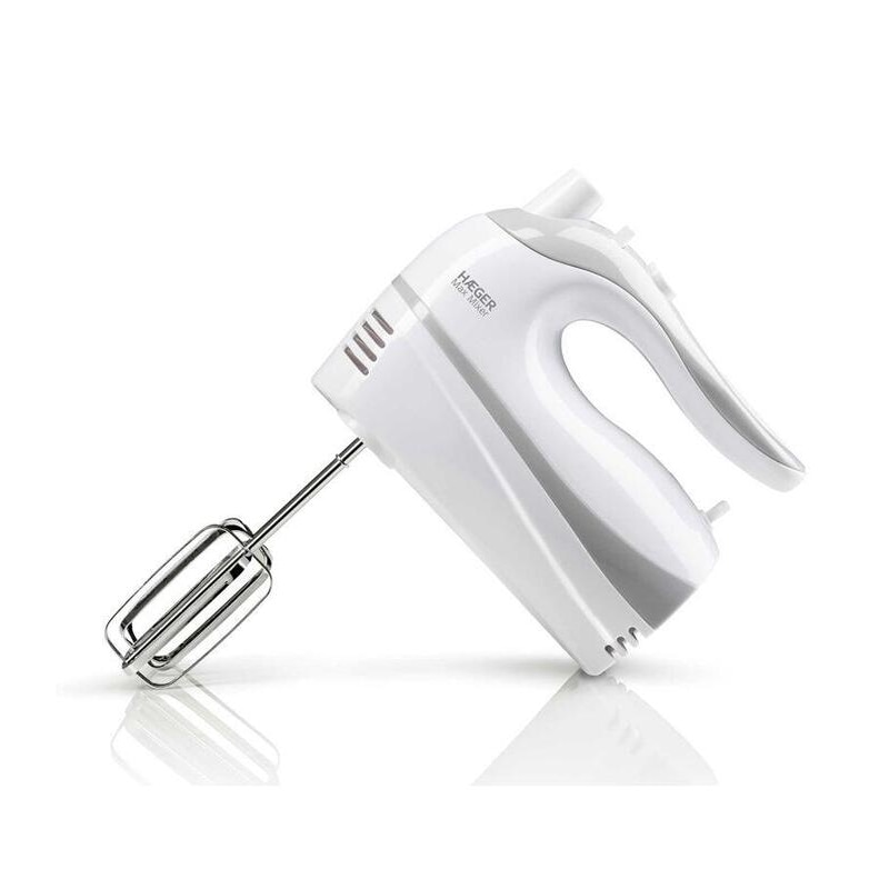 Batidora reposteria haeger max mixer 500w 5 velocidades + turbo 2 varillas batidoras 2 varillas amasadoras