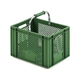 thumbnail of PROREGAL Eurobehälter Obst- und Gemüsekasten mit Tragebügel | HxBxT 19x30x40cm | 18 Liter | Grün | Obst-Gemüsekiste, Obstkorb, Transportbox