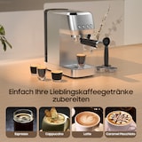thumbnail of Espressomaschine 20 Bar mit italienischer Pumpe – Edelstahl, Tastensteuerung, Milchaufschäumer, 1,3 L Wassertank, Barista-Espresso für Zuhause