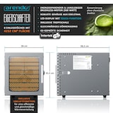 thumbnail of Arendo Edelstahl Dörrautomat mit Temperaturregler - Timer bis zu 24 h - Dehydrator - Dörrgerät
