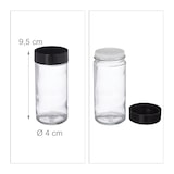 thumbnail of Relaxdays Gewürzregal, 10 Gewürzgläser, mit Streuaufsatz & Schraubverschluss, Stellen & Hängen, Bambus Würzregal, natur