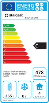 thumbnail of Stalgast weißer Lager-Kühlschrank VT66, 265 Liter